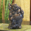 Bronze Traveling Happy Buddha