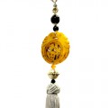 Long Jade Tassel Silver