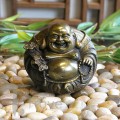 Gold Bronze Happy Buddha 3in