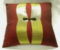 Red and Gold Mandarin Button Pillow