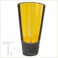 Chrysanthemum Black Ceramic Fan Incense Burner