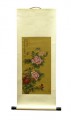 Silk Flower and Butterfly Scroll