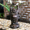 Bronze Happy Buddha Raising Ingot