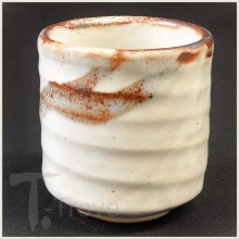 Japanese White Stroke Tea Cup
