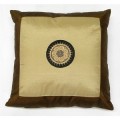 Brown Border Sunflower Pillow