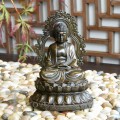 Bronze Enlighten Buddha On Lotus Seat