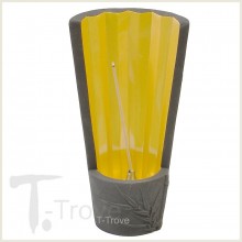 Bamboo Black Ceramic Fan Incense Burner