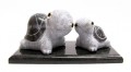 Polish Granite Stone Turtle Black Pair