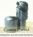 Black Turtle Ox Bone Custom Carve Chop