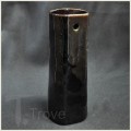 Black Cylinder Wall Vase
