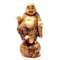 Carved Ox Bone Dancing Buddha