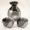 Metallic Rust and Black Sake Set