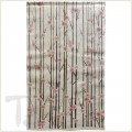 Vertical Blossom Linen Noren Curtain