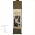 Silk Yellow Mountain Scroll Small