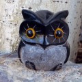 Black Horned Owl 2in