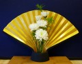 Golden Flaring Fan Sconce
